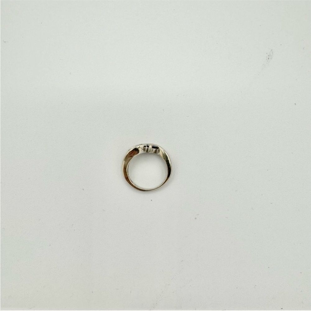 10K Two Tone White Gold Diamond & Tanzanite Ring & Pendant Set .04 ctw 3.6 - Picture 8 of 12